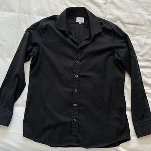 Kirrin Finch Black Buttondown, Sz 14